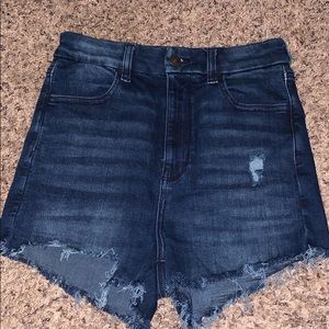 American eagle high waisted jean shorts